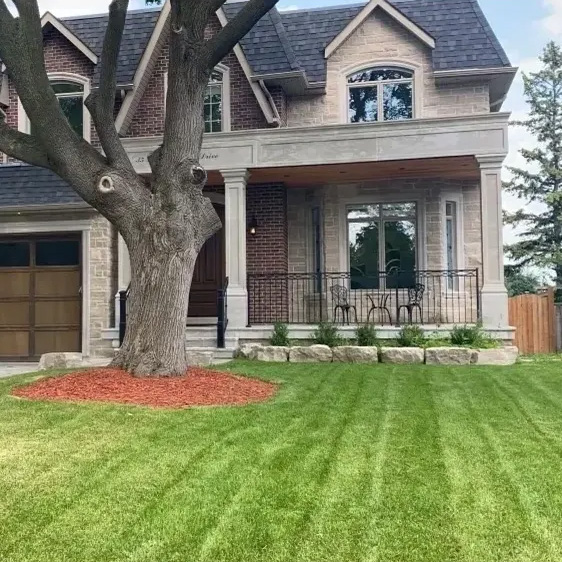 Lawn maintenance by Gladstone Property Services in the Greater Toronto Area